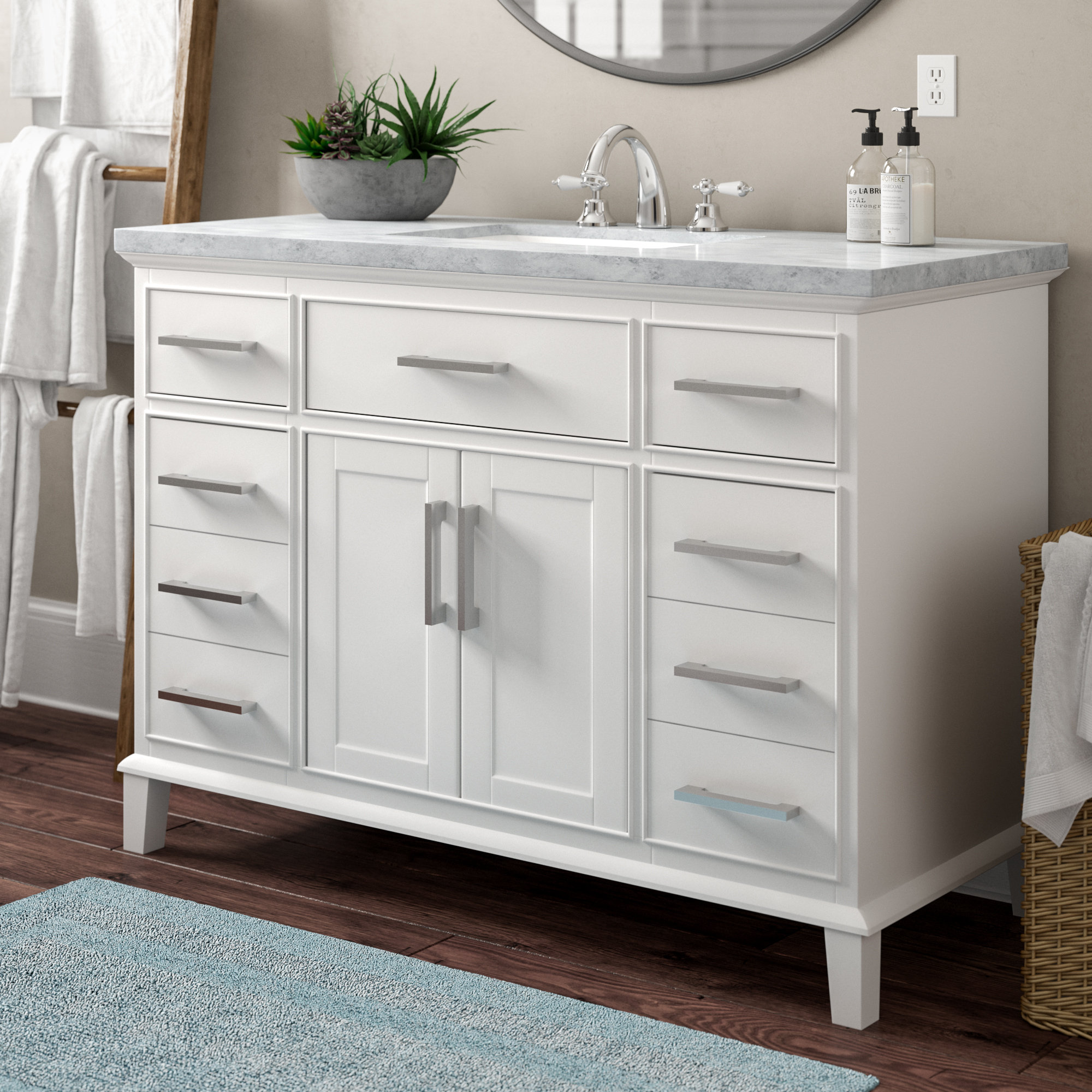 Highland Dunes Caudill 48 Single Bathroom Vanity Set Reviews