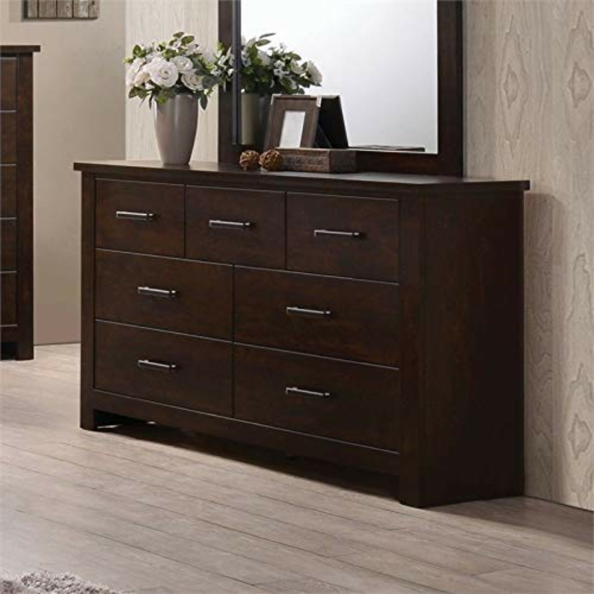 Alcott Hill Ida Wooden 7 Drawer Double Dresser Wayfair