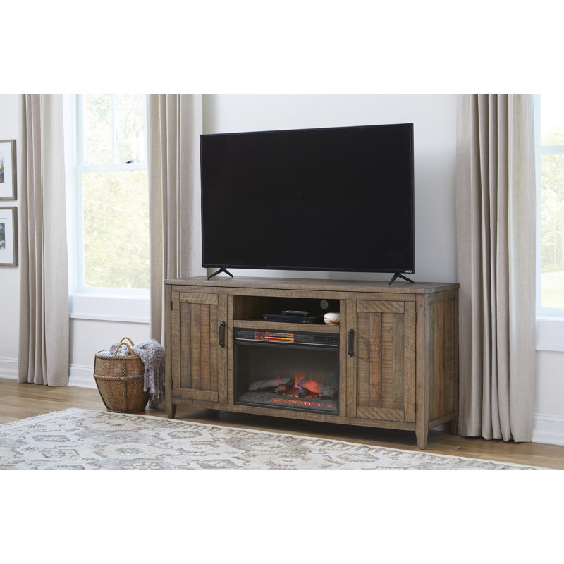 Loon Peak Tuten Tv Stand For Tvs Up To 70 With Fireplace Included Wayfair