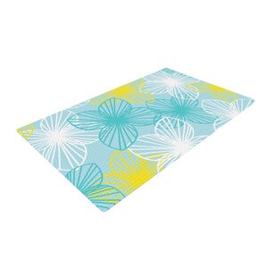 Emine Ortega Sunshine Blue/Teal Area Rug