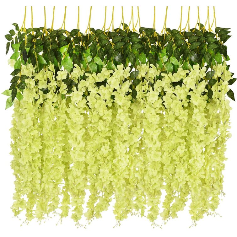 Artificial Hanging Plants Fake Flower Hydrangea Plant Wedding Decor T3