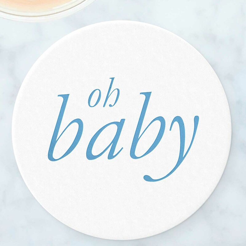 baby shower coasters