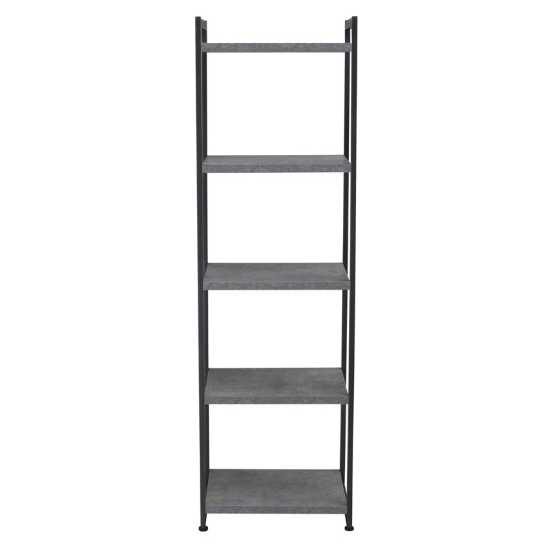 17 Stories Grinstead Metal Etagere Bookcase Wayfair