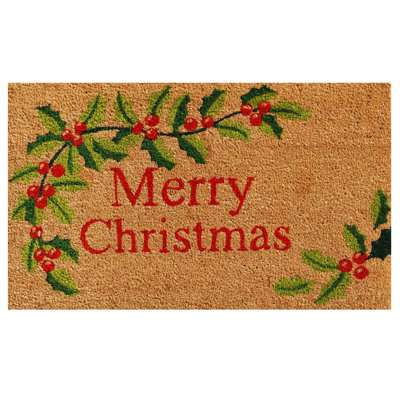 Home More Merry Christmas Non Slip Outdoor Door Mat Reviews