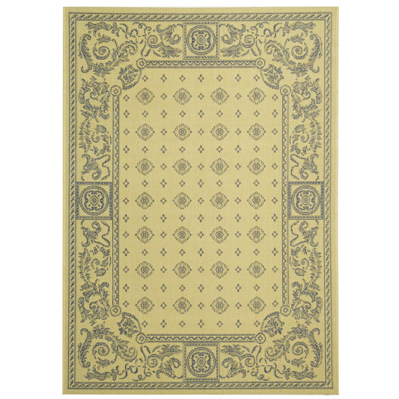 Astoria Grand Carsen Natural Blue Indoor Outdoor Area Rug Reviews Wayfair