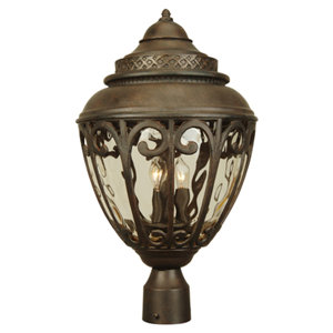 Oakhill Outdoor Large Post Lantern in Oiled Bronze