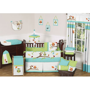 Hooty 9 Piece Crib Bedding Set