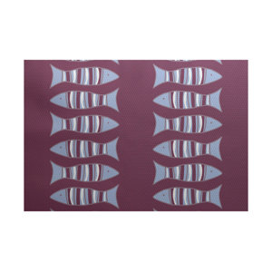 Grand Ridge Purple Indoor/Outdoor Area Rug