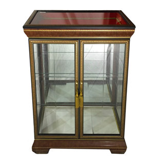 Go to store & view more images Astoria Grand Scotto Fine Italian Wooden Double Door Curio Cabinet