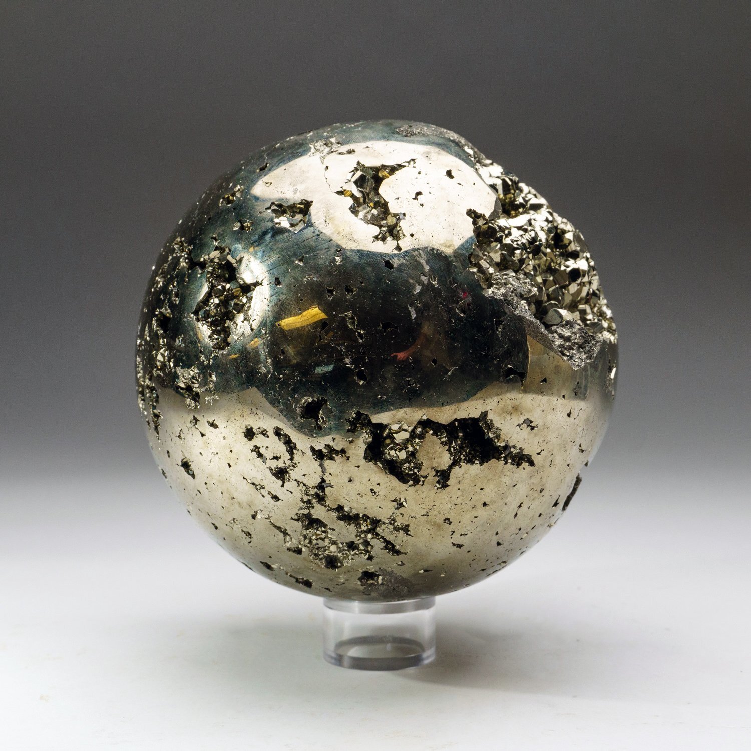 Natural Resin Vase Shape Pedestal Base Stand For Crystal Ball Egg Polished 