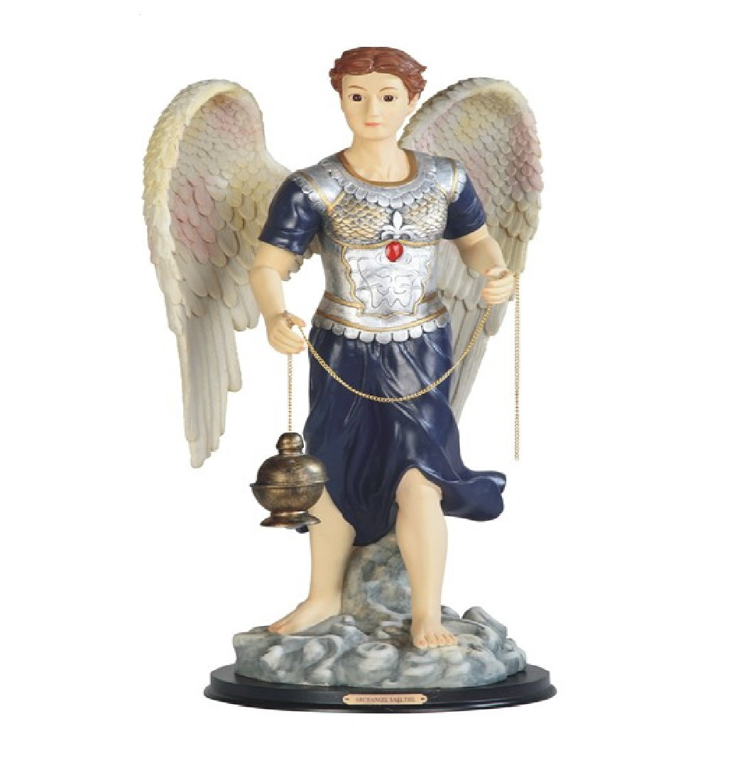 Canora Grey Rearick Archangel Sealtiel Statue Holy Figurine Wayfair