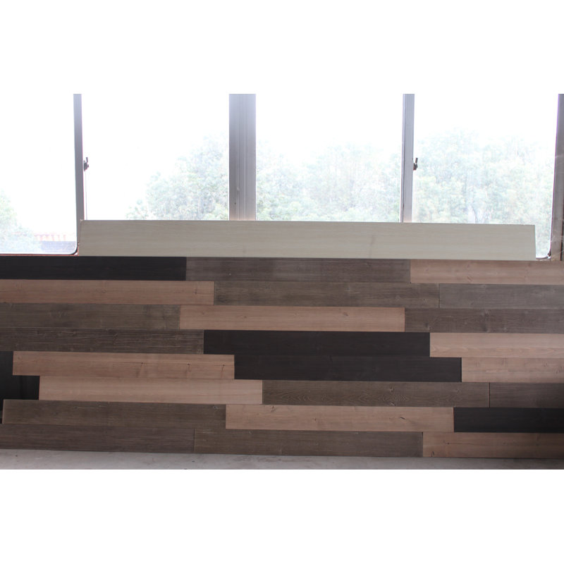 Williston Forge Rasco 5 X 46 5 Reclaimed Peel And Stick Engineered Wood Wall Paneling Wayfair