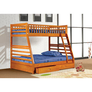 Alyce Twin over Full Bunk Bed with Drawers by Harriet Bee
