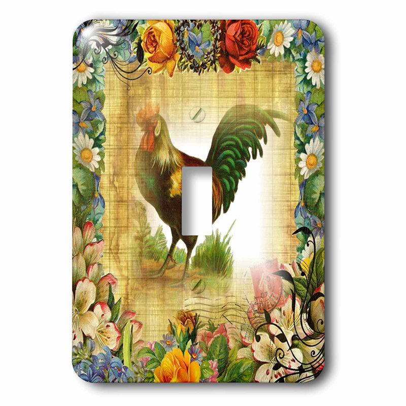 3drose Country Rooster 1 Gang Toggle Light Switch Wall Plate Wayfair