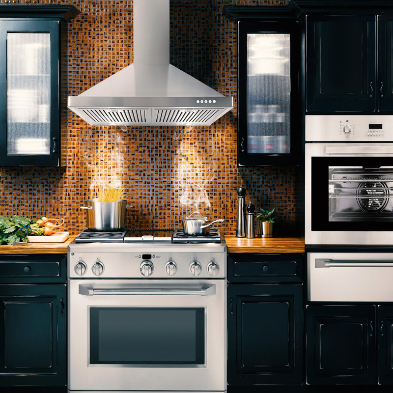 Cosmo 30 760 Cfm Convertible Wall Mount Range Hood Reviews Wayfair 30 760 Cfm Convertible Wall Mount Range Hood