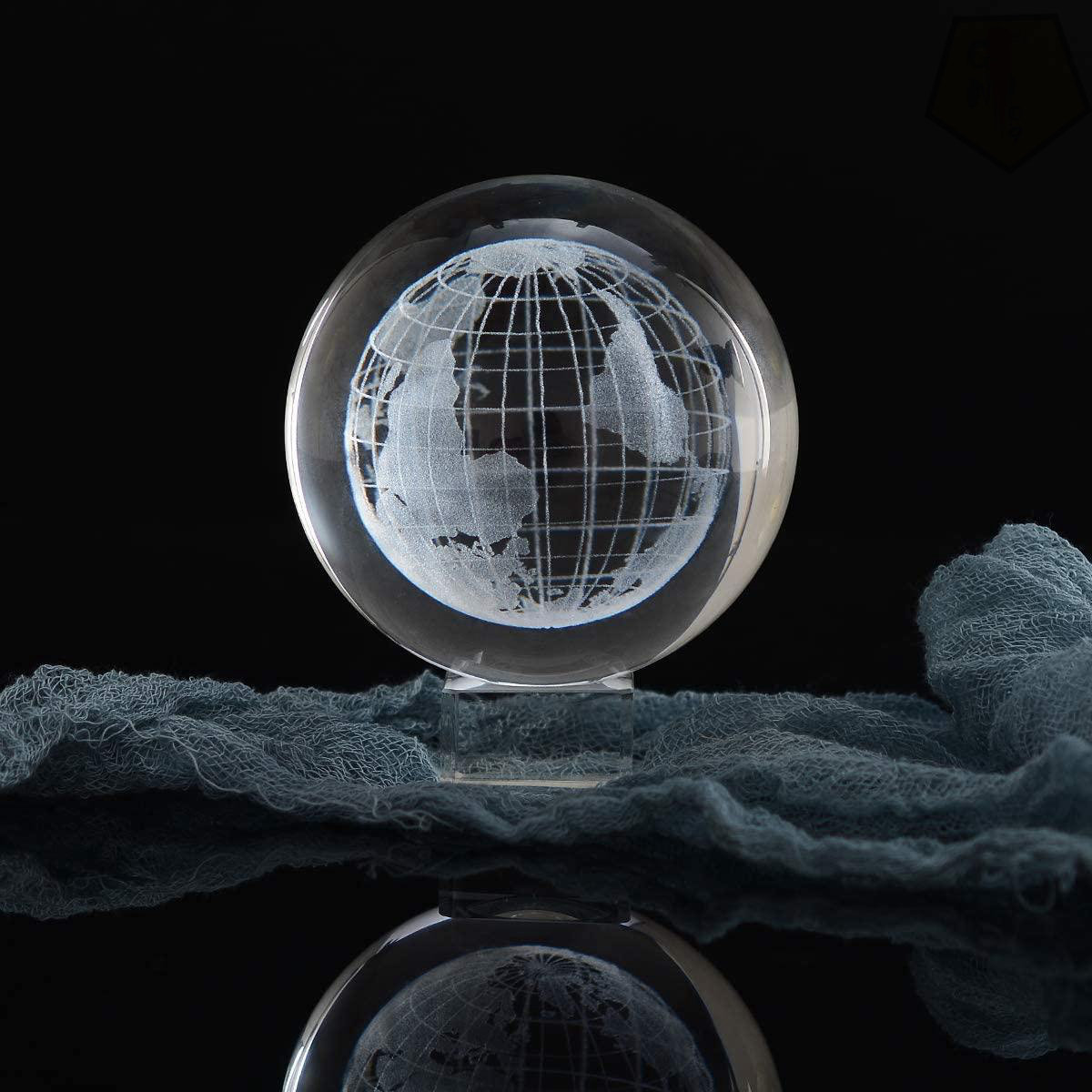 GN109 Crystal Ball PaperweightLaser Engraved Glass Sph Crystal 1 Wayfair