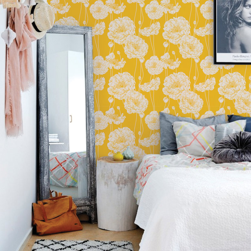 Striplin 24 W Peony Peel And Stick Wallpaper Panel Reviews