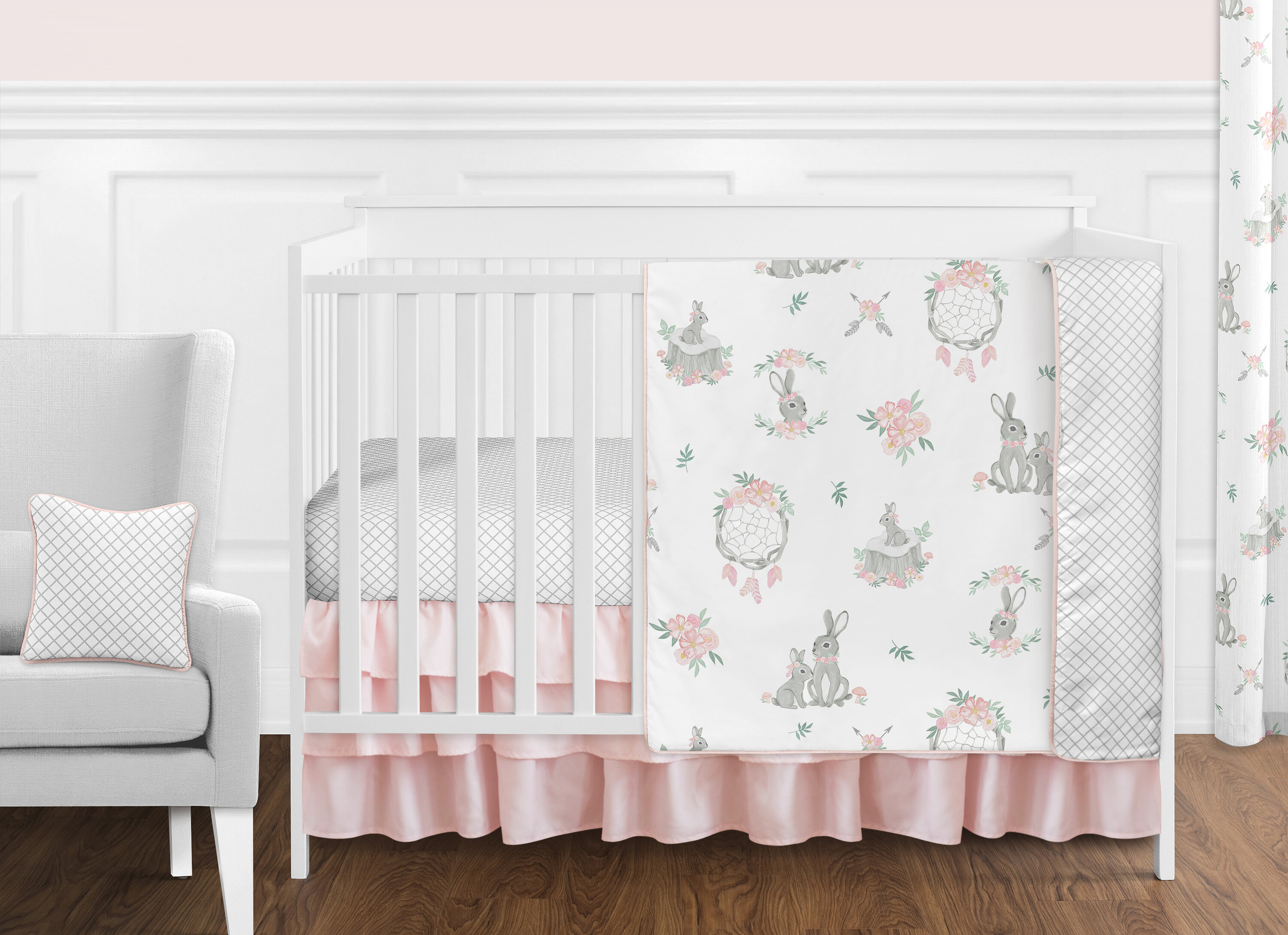 bunny crib bedding