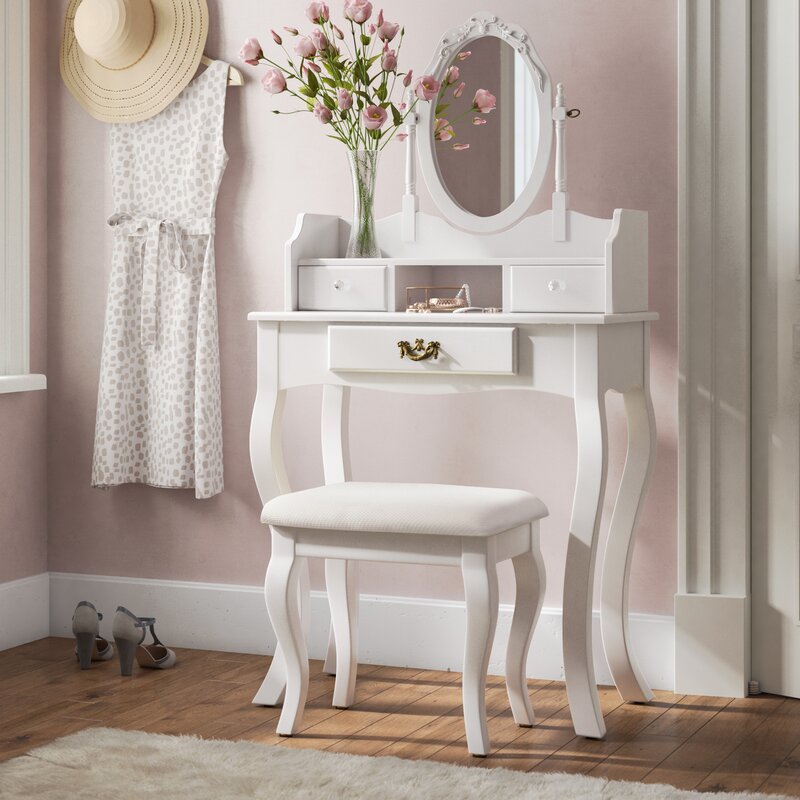 three mirror dressing table