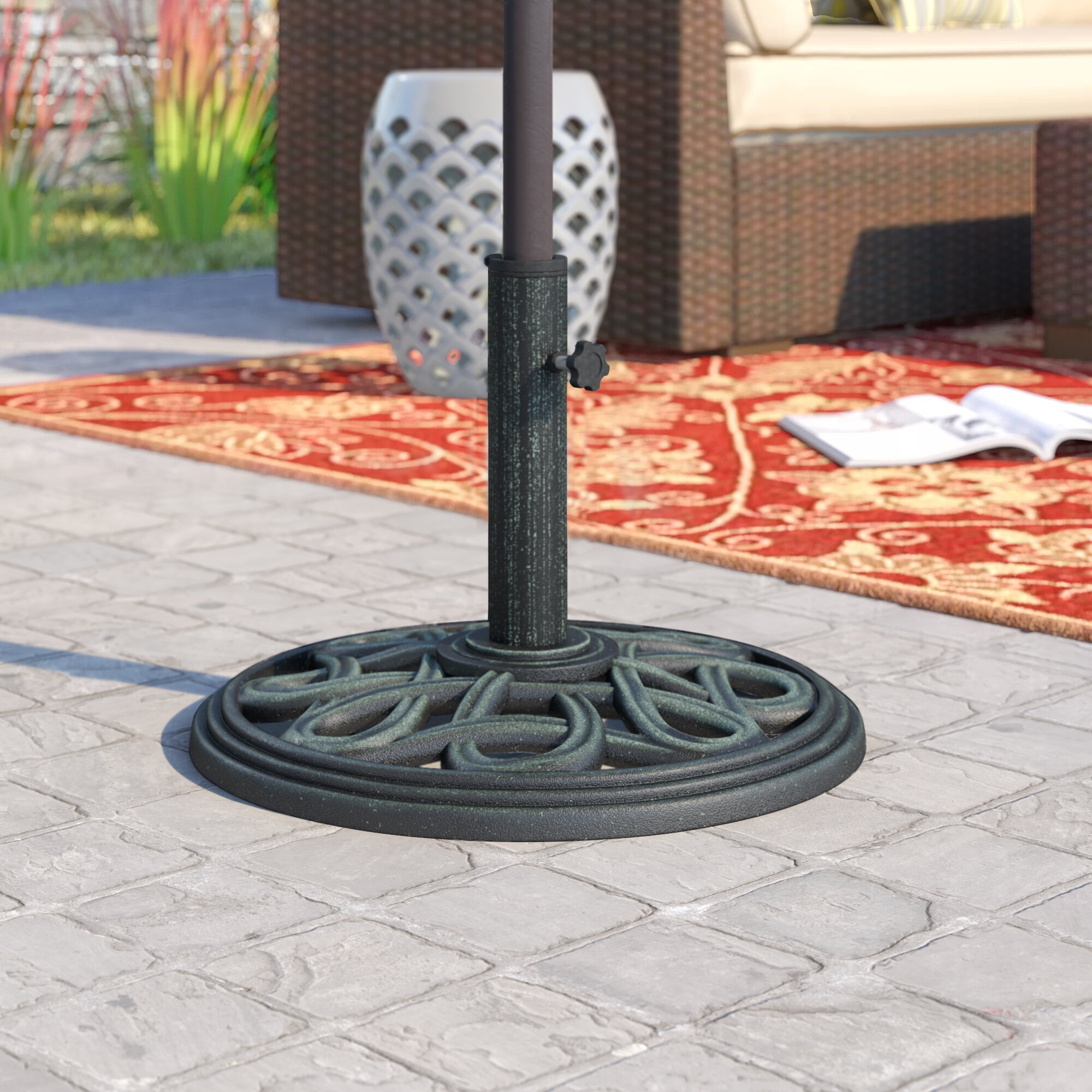 Rust Resistant Patio Umbrella Stands Bases You Ll Love In 2020 Wayfair