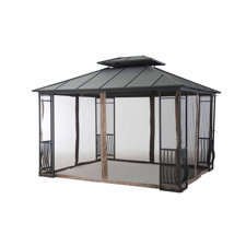 10 Ft. W x 12 Ft. D Privacy Panels by Sunjoy Sale Gazebos Outdoor 