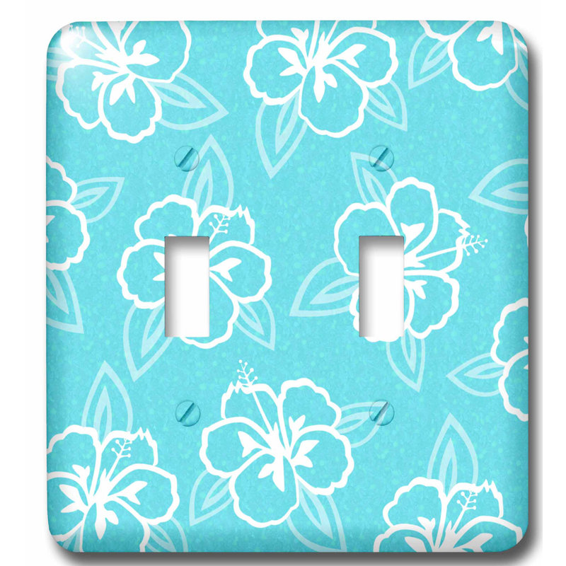 3drose Hawaiian Hibiscus Flower Print 2 Gang Toggle Light Switch Wall Plate Wayfair