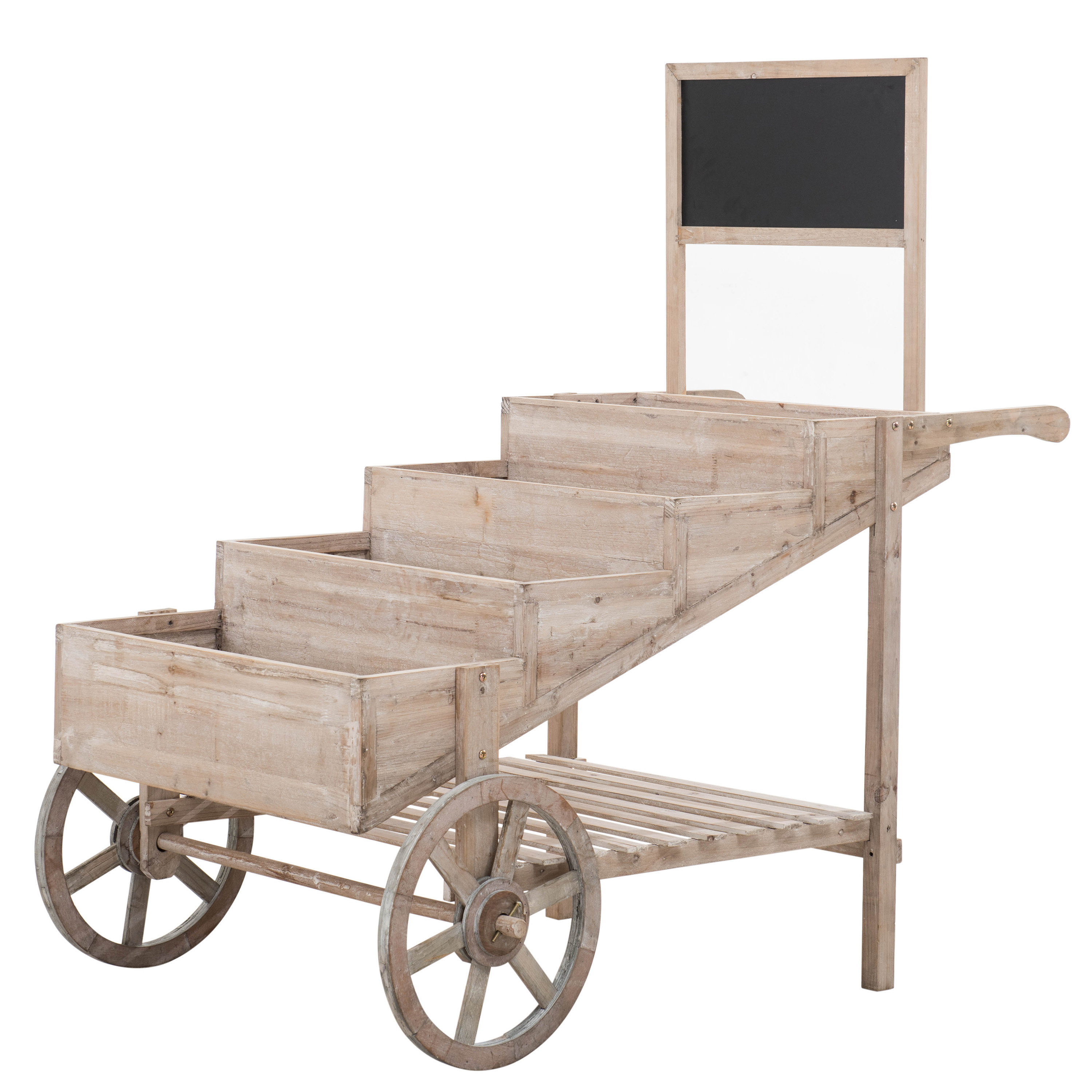 Sunjoy Cart Plant Stand Reviews Wayfair