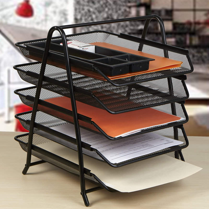 Mind Reader 5 Tier Steel Mesh Paper Tray Desk Organizer Reviews
