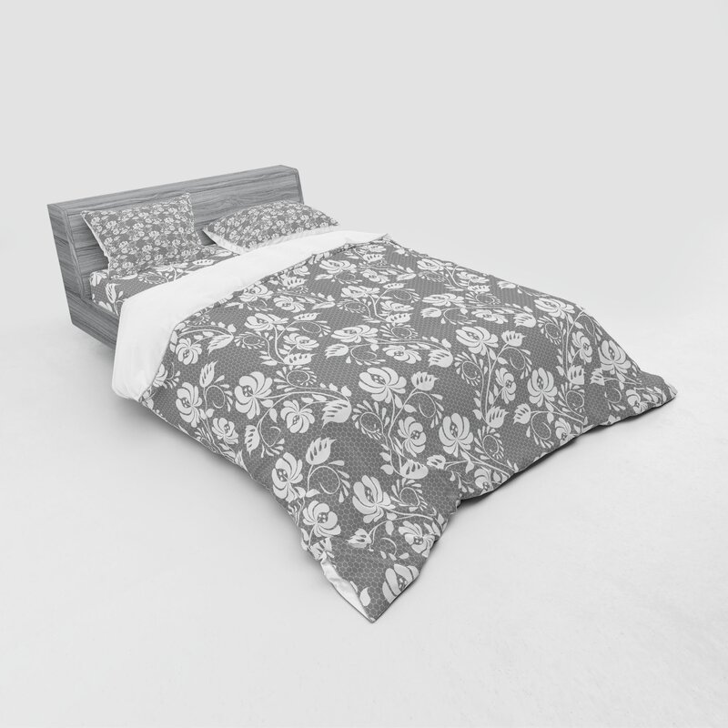 East Urban Home Floral Duvet Cover Set Wayfair