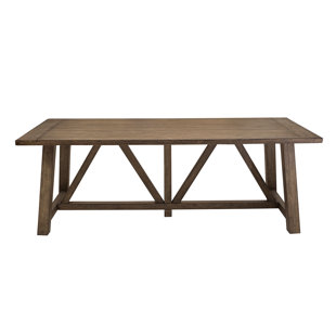 Go to store & view more images Gracie Oaks Woodworth Trestle Dining Table