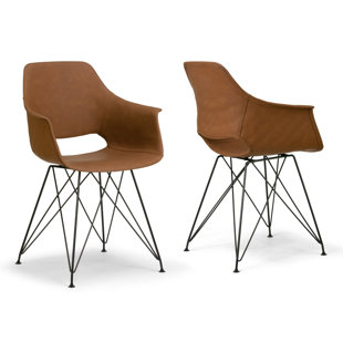 Marilyn Upholstered Dining Chair (Set of 2) by Wrought Studio