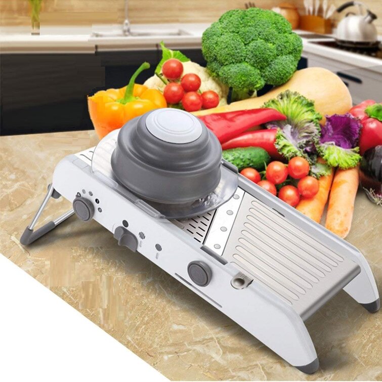 18-in-1 Mandoline Vegetable Fruit Slicer Kitchen Stainless Steel Manual Cutter