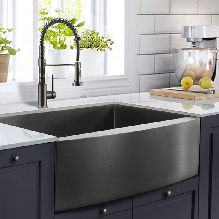 Hercate 30 X 21 X 10 Inch Farmhouse Kitchen Sink 16 Guage ...
