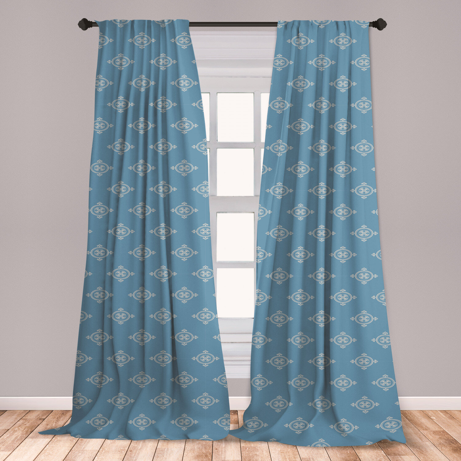 East Urban Home Ambesonne Geometric Window Curtains