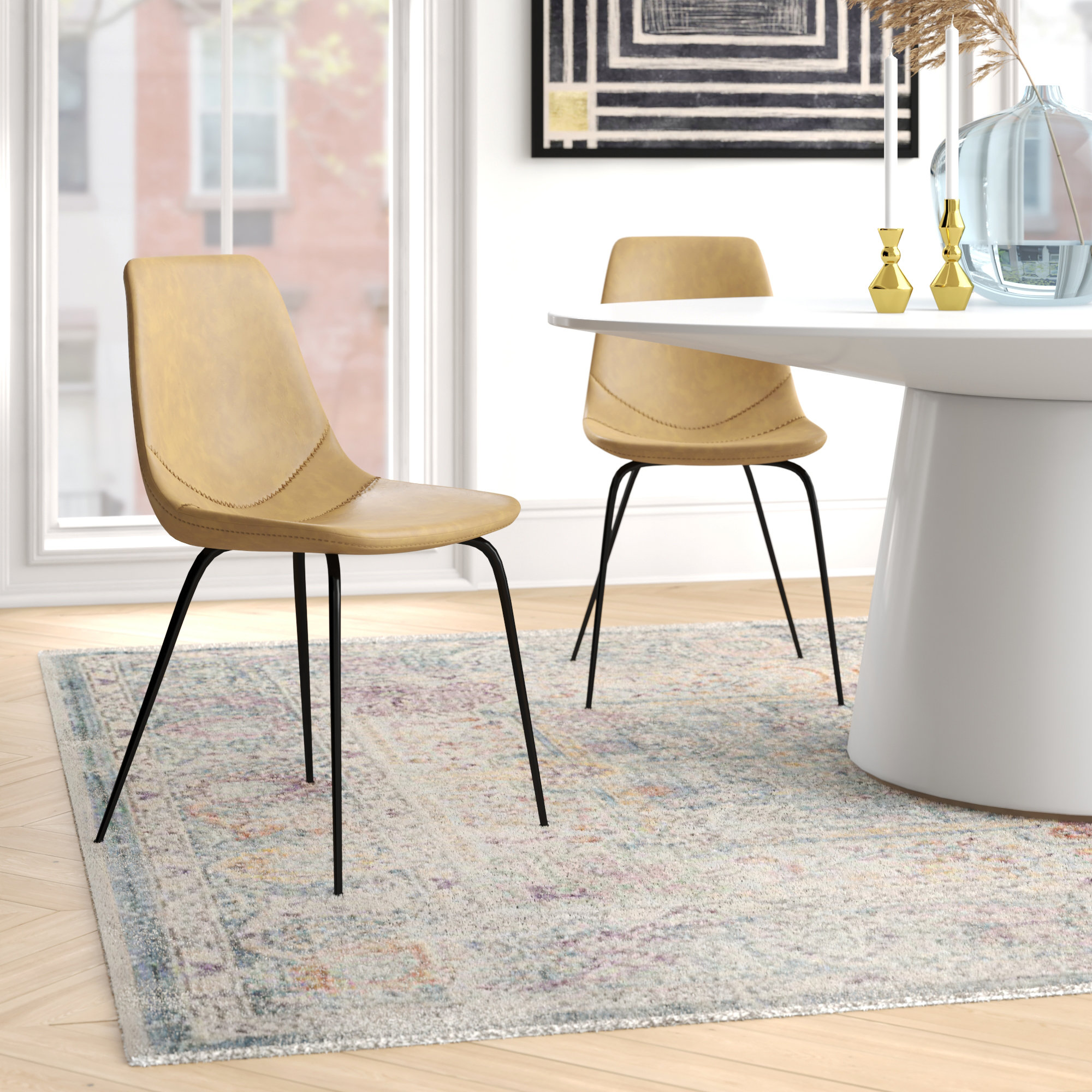 Union Rustic Ryans Upholstered Dining Chair Reviews Wayfair