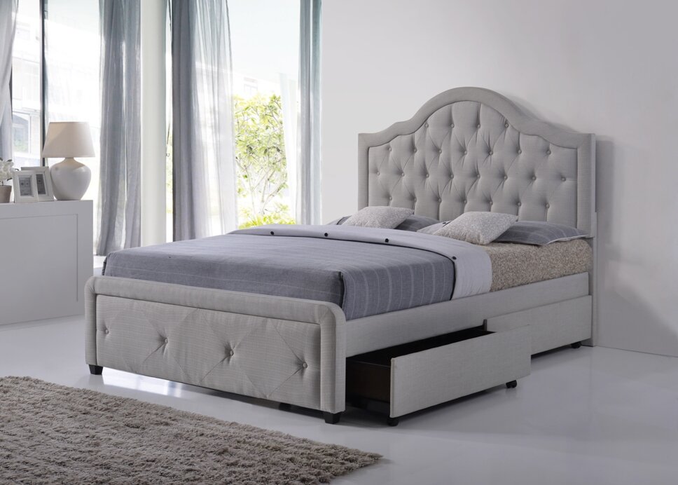 House of Hampton Bradcliff Upholstered Storage Panel Bed