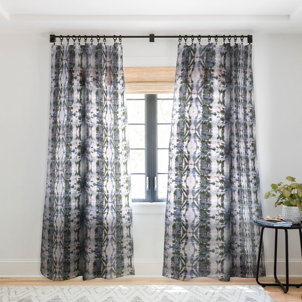 East Urban Home Schatzi Quinn Tie Dye Sheer Curtain Panels Wayfair