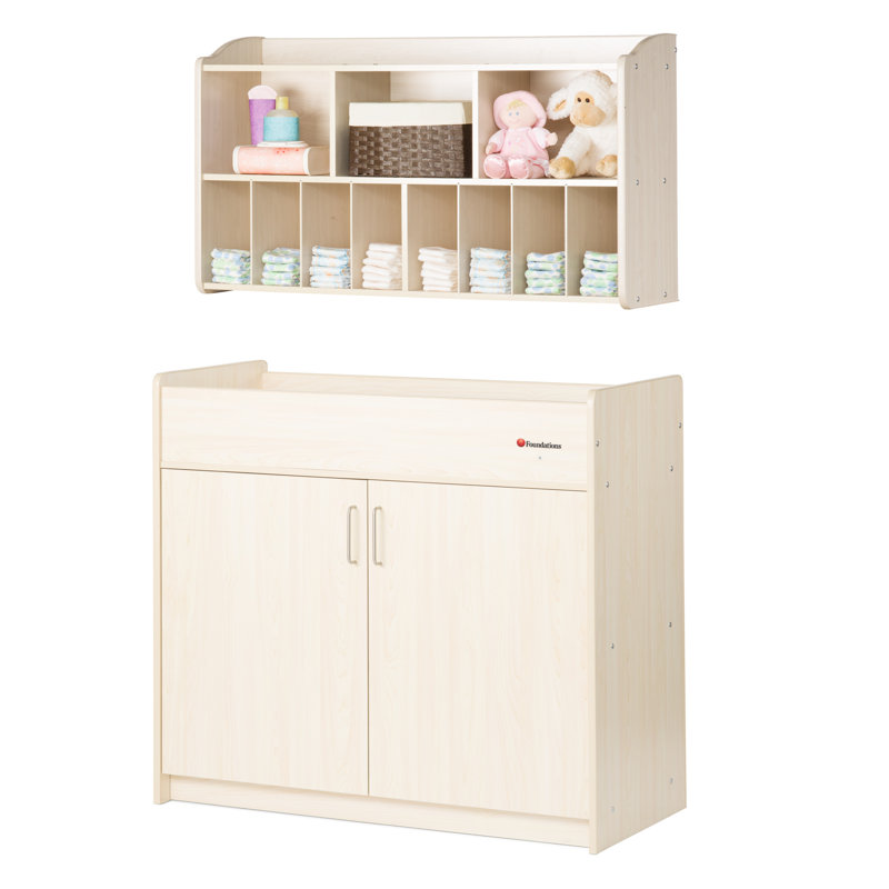 changing table wall organizer