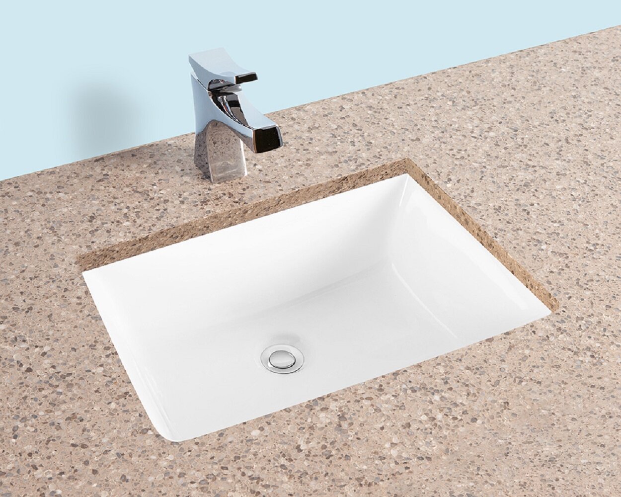 Winfield Products White Ceramic Rectangular Undermount Bathroom Sink With Overflow Wayfair