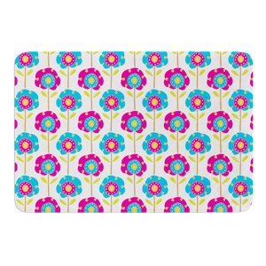 Lolly Flowers by Apple Kaur Designs Bath Mat