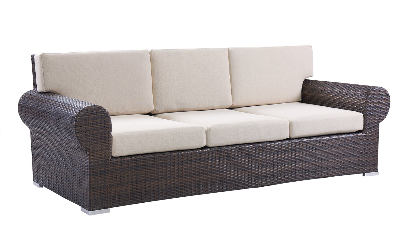 Brookhaven Wicker Sofa With Cushions Reviews Birch Lane Brookhaven Wicker Sofa With Cushions Reviews Birch Lane