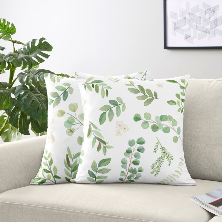 botanical throw pillows