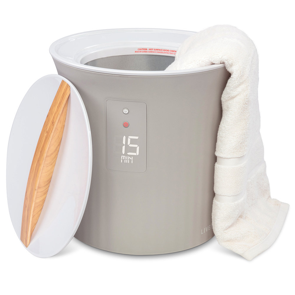 LiveFine Live Fine Towel Warmer Bucket Style Luxury Heater With Led Display, Adjustable Timer