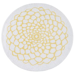 Cayce Hand-Woven Yellow/Cream Area Rug