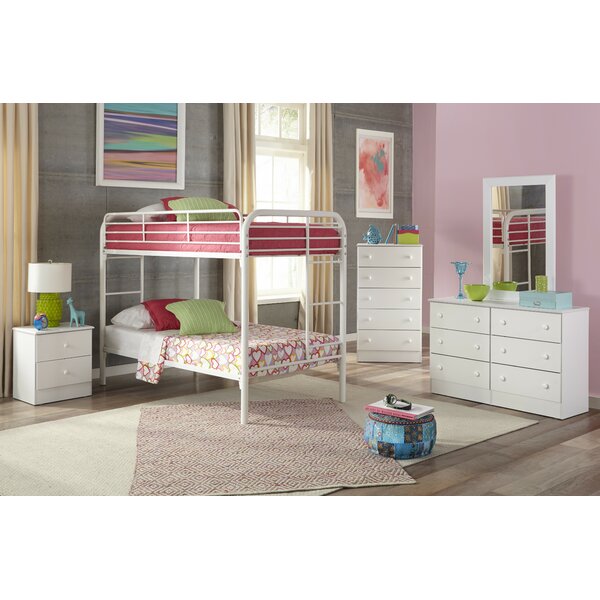 Aaron Twin Over Twin Standard Bunk 5 Piece Bedroom Set