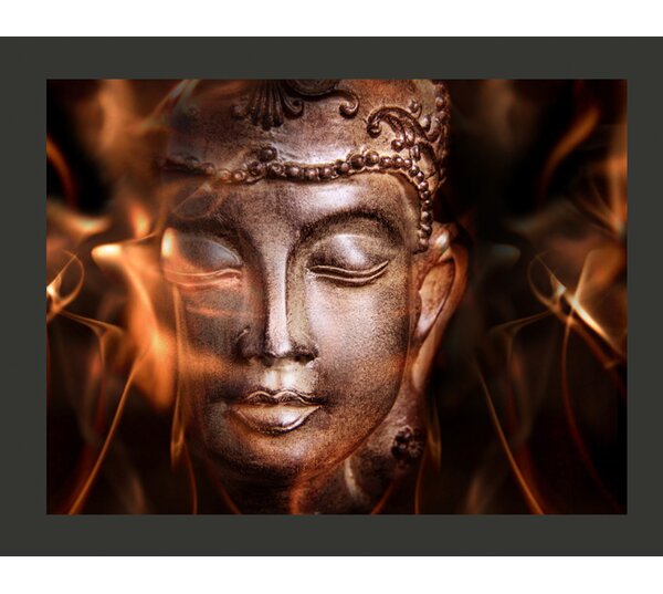 East Urban Home Fototapete Buddha Fire Of Meditation 193 Cm X 250 Cm Wayfair De