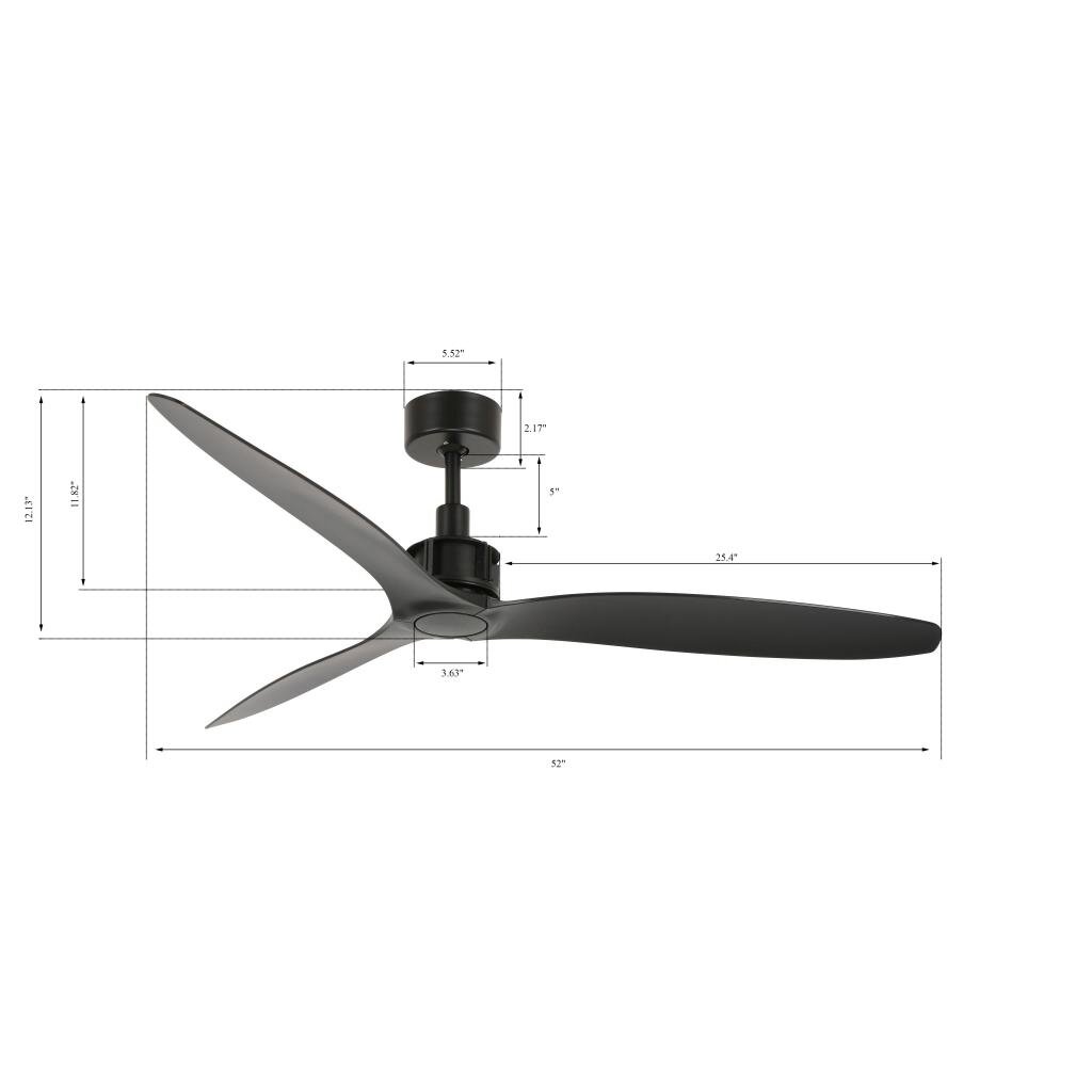 AllModern 52'' Zelda 3 - Blade Propeller Ceiling Fan with Remote ...