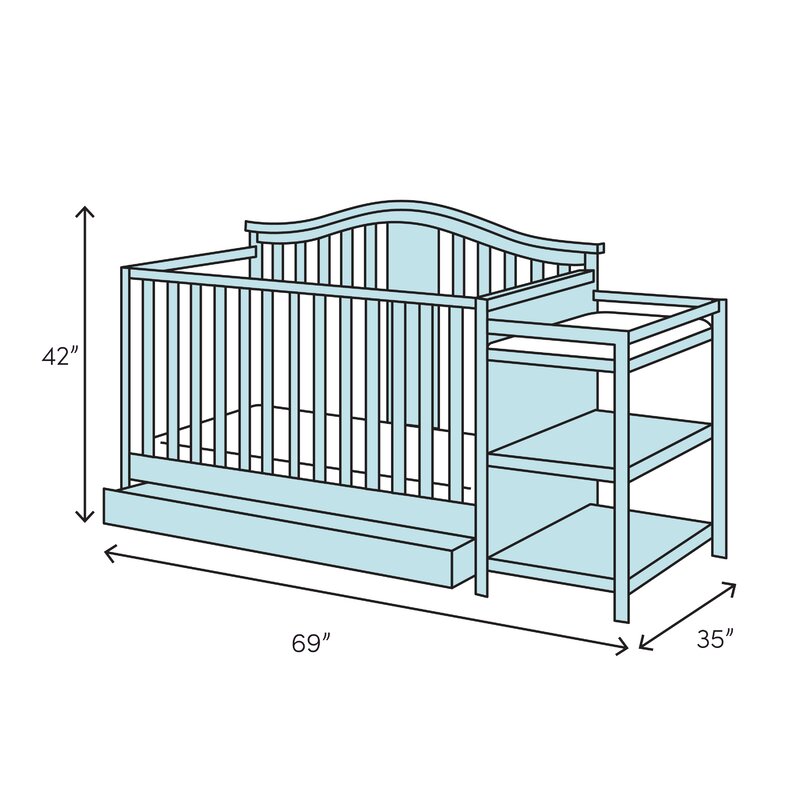 Afg International Furniture Kimberly 3 In 1 Convertible Crib And