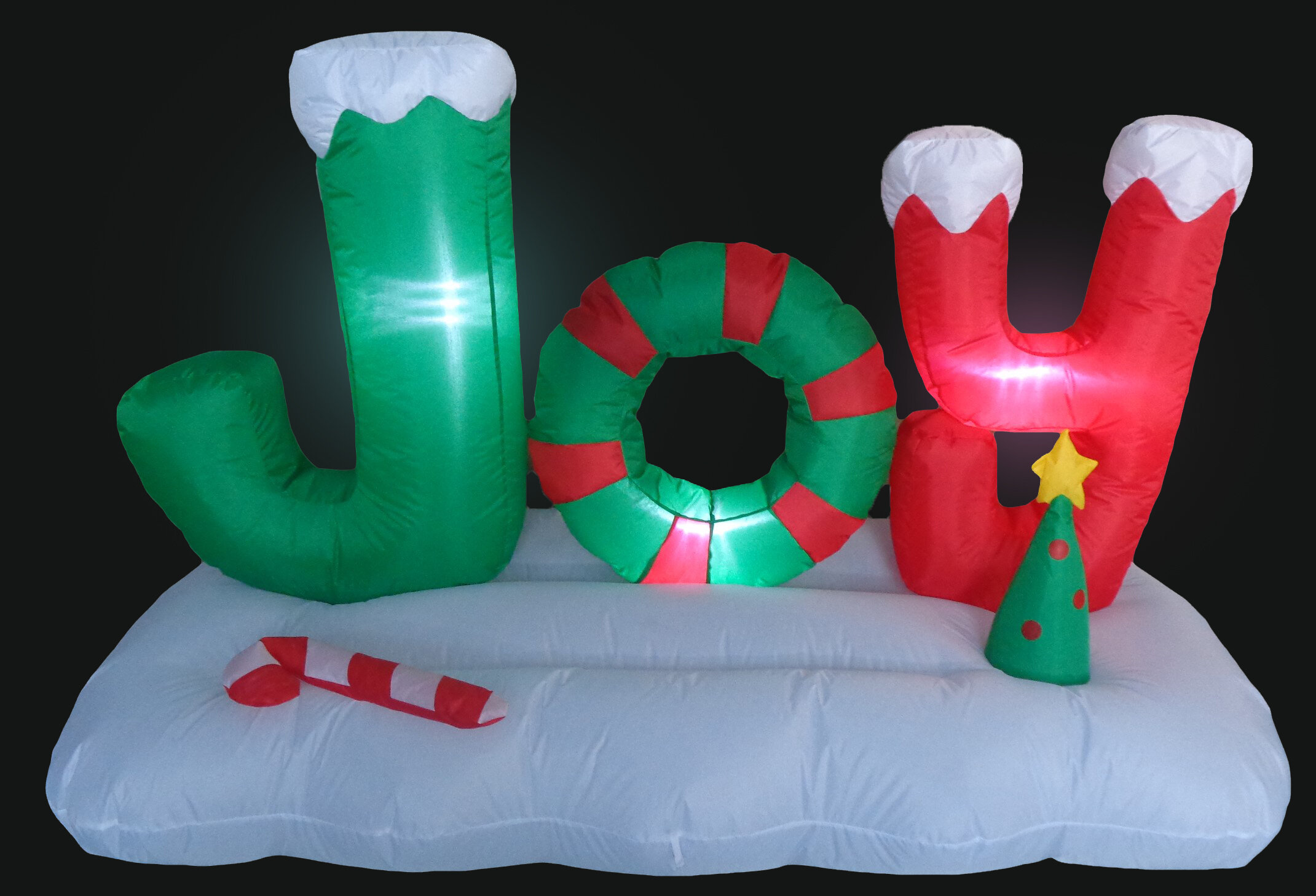 The Holiday Aisle Christmas Inflatable JOY to The World 