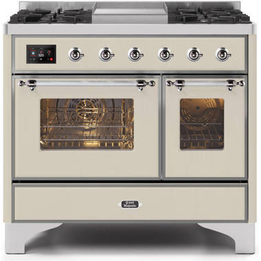 40 inch side by side double oven electric range